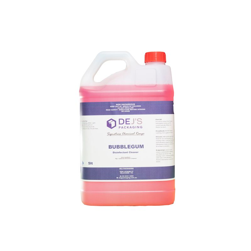 DEJ Bubblegum Disinfectant 5lt Premium Disinfectant / Sanitizer
