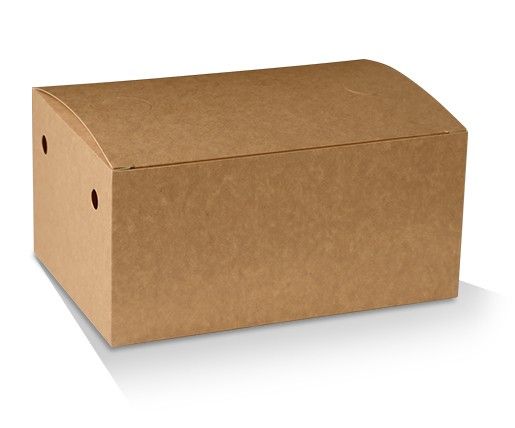 Greenmark SBF Eco Series Brown Family Snack Boxes Cardboard 210mm(L) x 140mm(W) x 102mm(H) - Box of 200