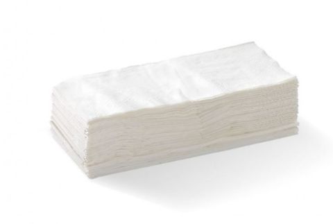 White 2 Ply Premium Ready 1/8 Fold Quilted Luncheon Serviettes 320mm x 320mm - Box of 2,000