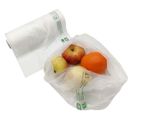 Degradable Green Produce Bags - 450mm x 250mm x 100mm(G) - EACH=1 / BOX=6