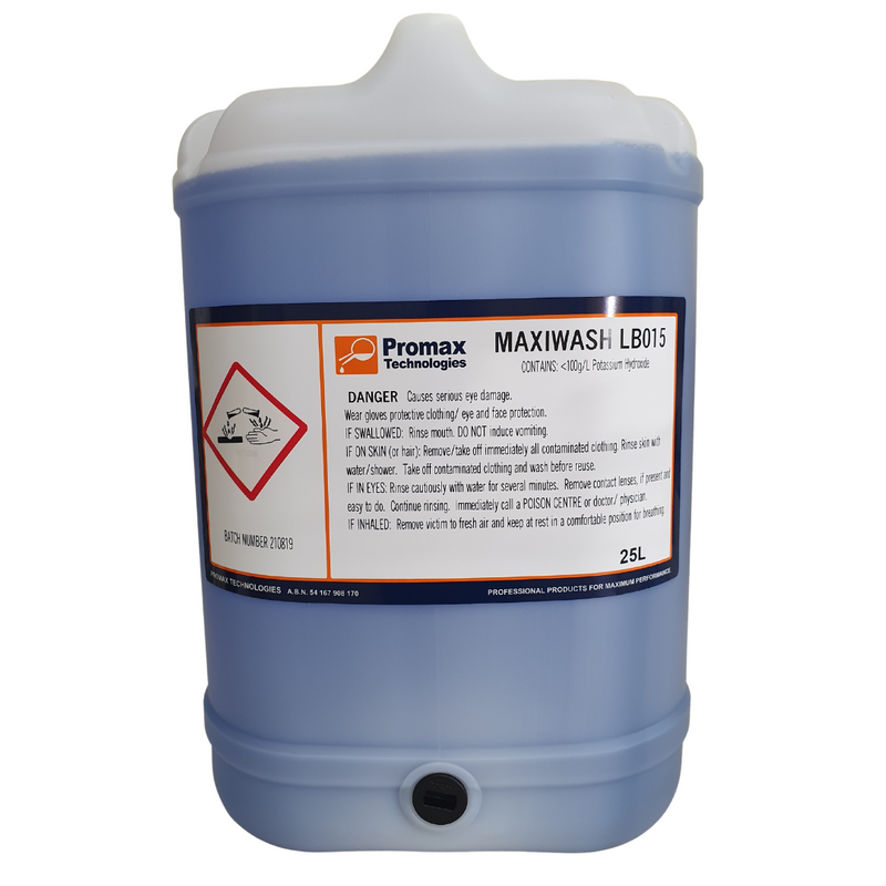 Promax Technologies Maxiwash Industrial Laundry Liquid For Automated Machines 25L