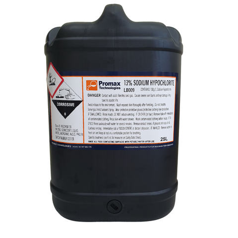 Promax Technologies Sodium Hypochlorite 13% 25L