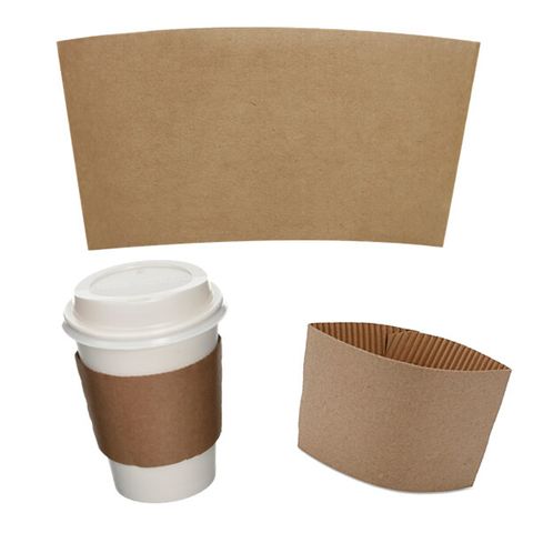 Kraft Corrugated Coffee Cup Sleeve for 90mm Cups - Box of 1,000