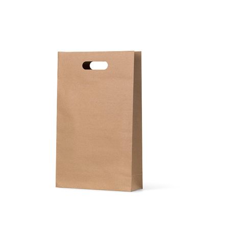 Kraft Triple/Three Die Cut Wine Bottle Loop Handle Paper Carry Bags 420mm(L) x 180mm(W) x 90mm(G) - Box = 100