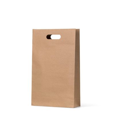 Kraft Triple/Three Die Cut Wine Bottle Loop Handle Paper Carry Bags 420mm(L) x 180mm(W) x 90mm(G) - Box = 100