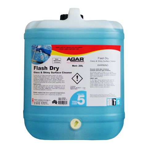 Agar Flash Dry Water Based Alcohol Booster Window Cleaner - 20L
