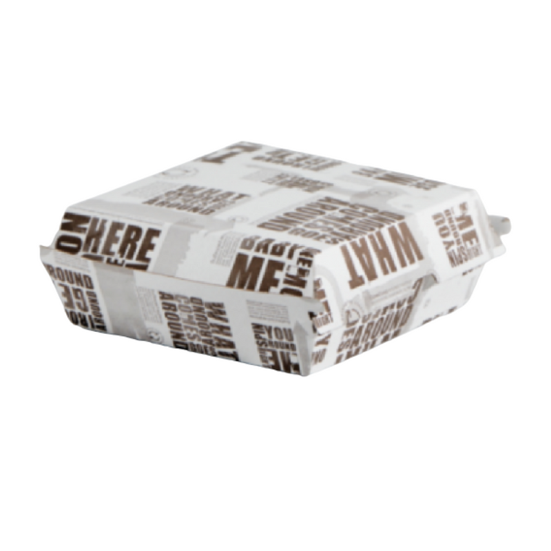 Original Enviro Series Printed Cardboard Dinner Boxes 178mm(L) x 160mm(W) x 45mm(H) - Box of 150