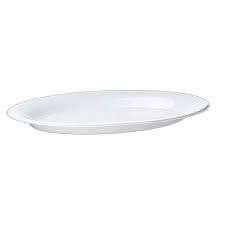 Large White Plastic Oval Platter 16" / 400mm Diameter - Each - CLEARANCE!