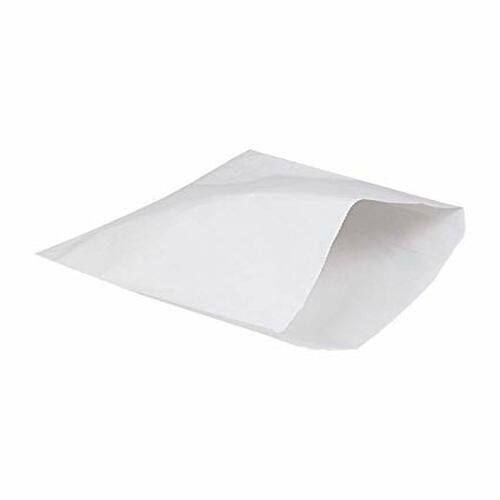 1 Square White Grease Resistant  Paper Bags 170mm(L) x 178mm(W) - Pack of 500