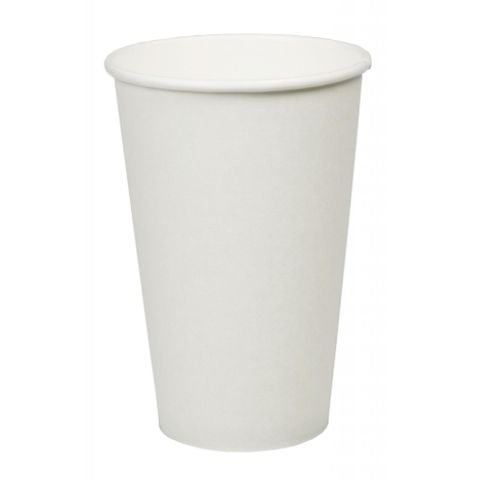 Hot Cup 20oz / 600ml White Tall Smooth Single Wall 90mm Rim - Box of 1,000
