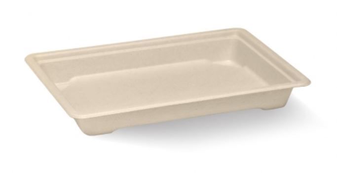 Medium BioCane Sushi Tray (Requires Medium Sushi Tray PLA Lids) 188mmL x 134mmW x 24mmH  - Box of 600