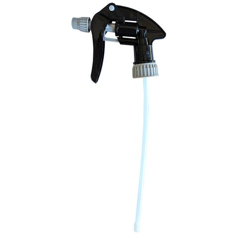 Brutal Harsh Chemical Resistant Black/Grey Trigger Sprayer with Adjustable Nozzle - Each