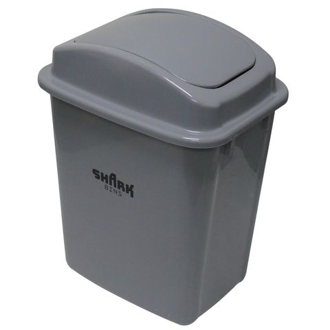 Premium Tidy Bin 30L - Grey with Dark Grey Swing Top Lid - Each