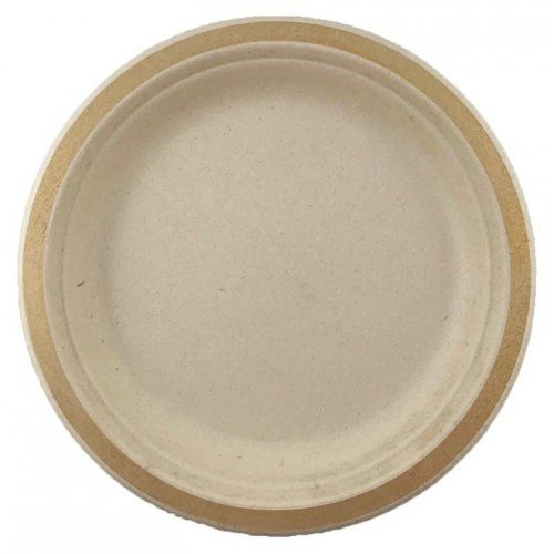Sugarcane Plate 180mm Gold - Retail Pack of 10