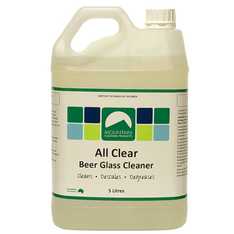Mountain Cleaning All Clear Beer Glass Cleaner - 5Lt