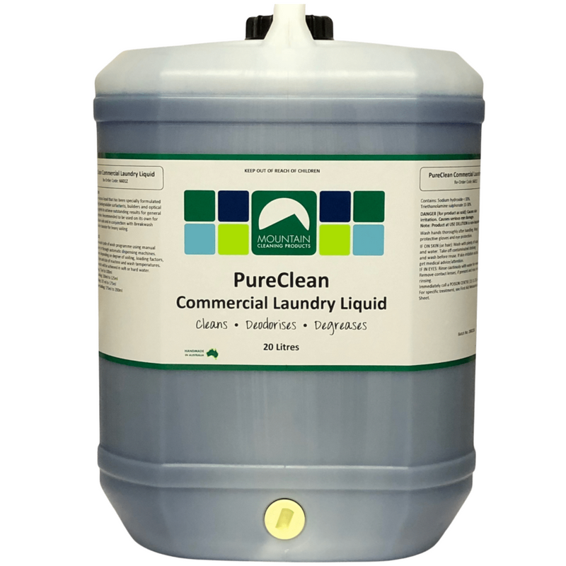 Mountain Cleaning Pureclean Commercial Laundry Liquid - 20Lt