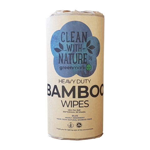 Bamboo Heavy Duty Cleaning Wipes 85 Sheets Per Roll 300mm x 500mm - Each