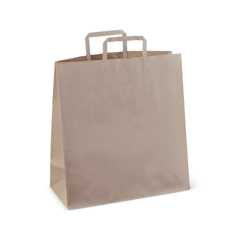 #75 Paper Grocery Bag Flat Handle 340mm(L) x 320mm(H) x 145mm(G) - Box of 250