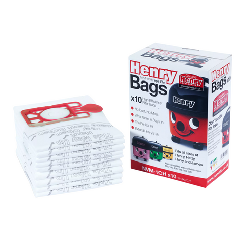 Numatic Green Vacuum Bags AF-390S to suit Henry HRV200 - Pack of 10