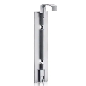Single Wall Bracket 300, Stainless Steel, suits most 300/310ml Pump Dispenser Bottles (fixtures and Allen key included) - Each