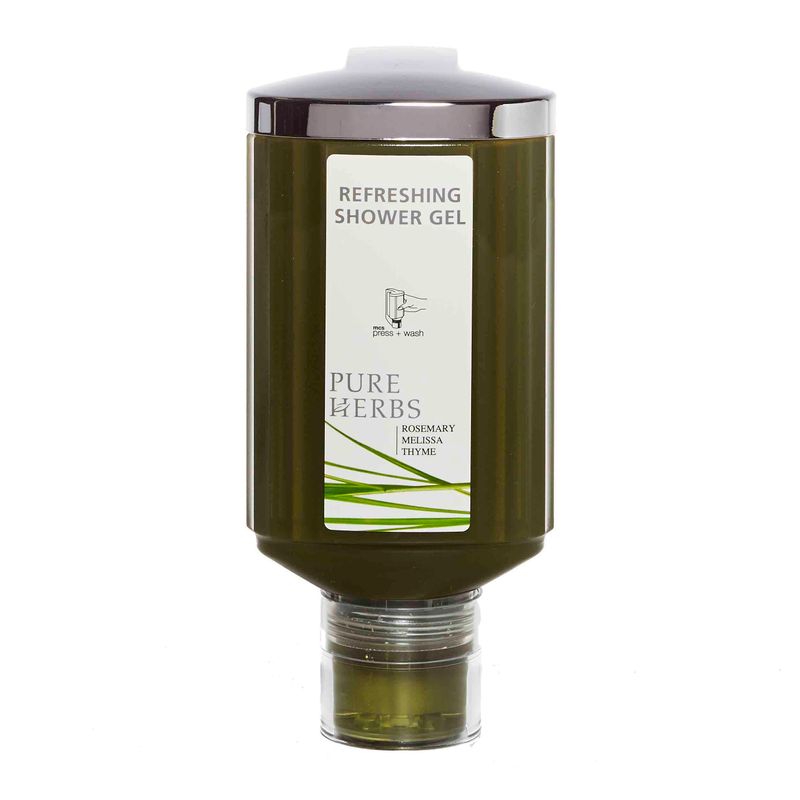 Pure Herbs  Press + Wash Shower Gel, 300ml - Carton of 30