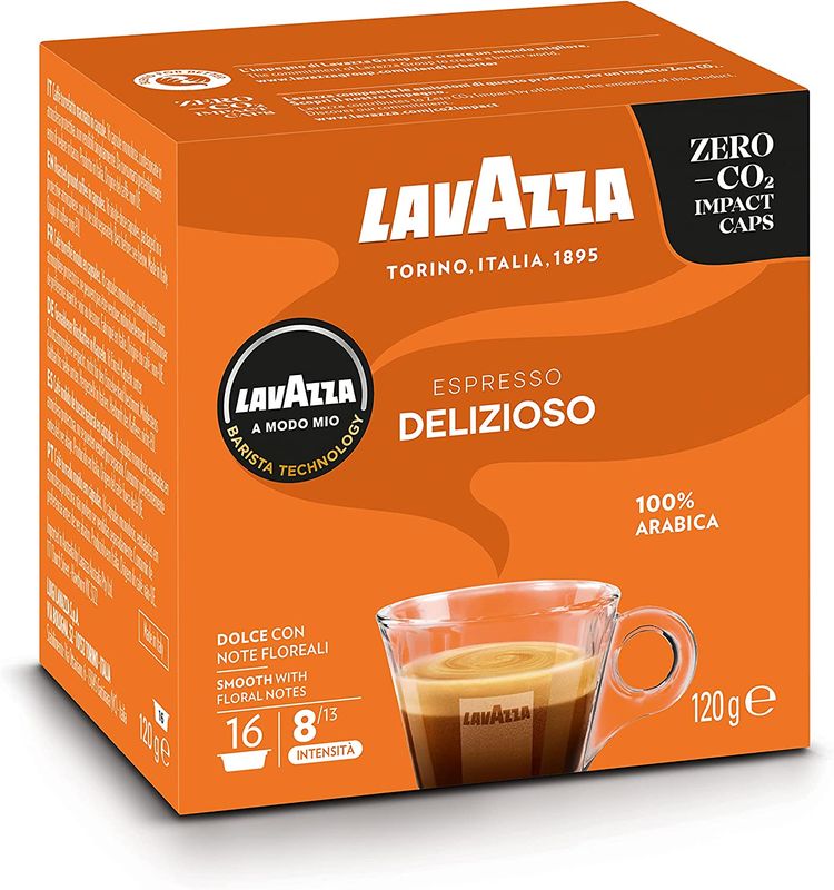 Lavazza A Modo Mio Qualita Coffee Capsules (6 x 16 pack) for Lavazza Pod Machines - Box of 96 (**GST FREE)