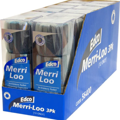 Edco Merri Loo Toilet Cistern Capsules 3 Pack - Box of 12