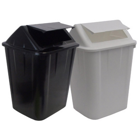 Office Square Swingtop Rubbish Bin 32L White - Each