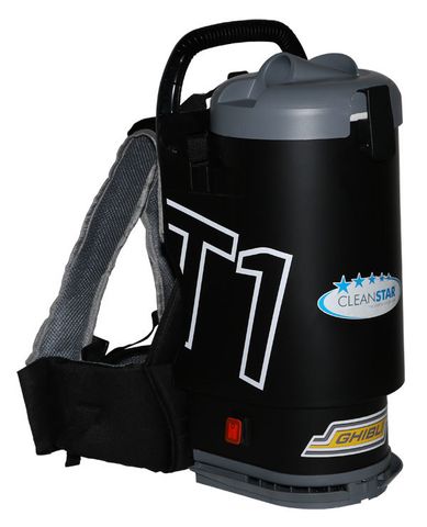 Ghilbi T1 Commercial Back Pack Vacuum Cleaner Charcoal with Lid - Each