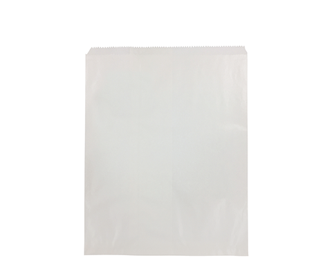 12 Long White Paper Bags 430mm(L) x 300mm(W) - Pack of 500