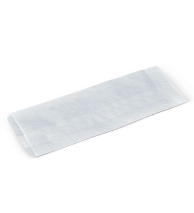 Plain Souvlaki White Paper Bags 285mm(L) x 100mm(W) + 40mm(G) - Pack of 1,000