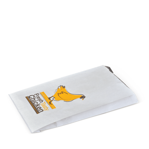 Extra Large Printed Chicken Foil Lined Bags 290mm(L) x 165mm(W) + 65mm(G) - Pack of 250