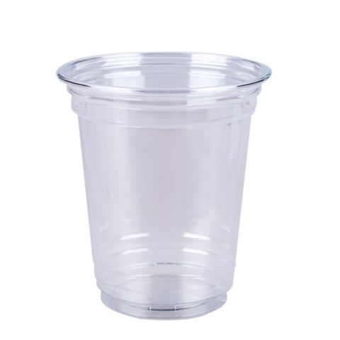 Clear Plastic 10oz Cups 300ml Domed Lid (WITH & WITHOUT HOLE), Reusable