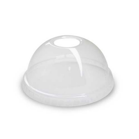 Clear Plastic PET Dome Lids Suit 10oz 85mm Diameter PET Cup - SLEEVE=100 / BOX=2,000