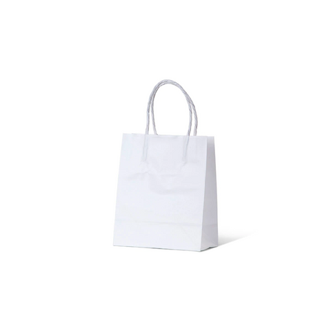 White Loop Handle Bag Runt 165mm(H) x 140mm(W) x 75mm(G) - EACH=1 / BOX=500