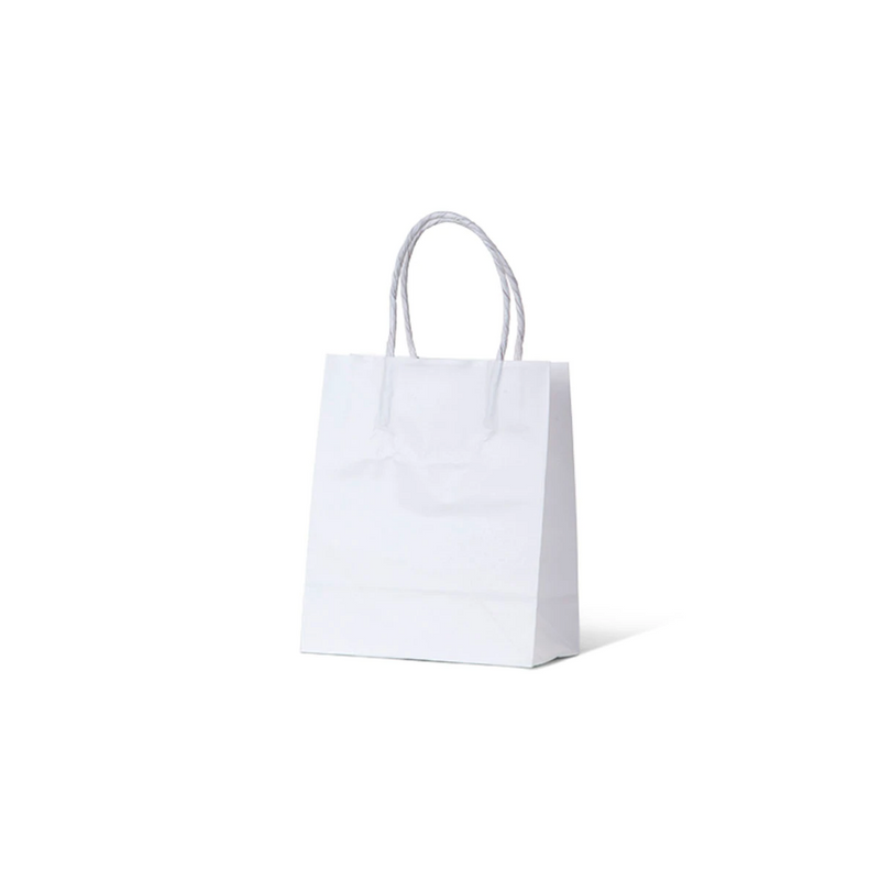 White Loop Handle Bag Runt 165mm(H) x 140mm(W) x 75mm(G) - EACH=1 / BOX=500