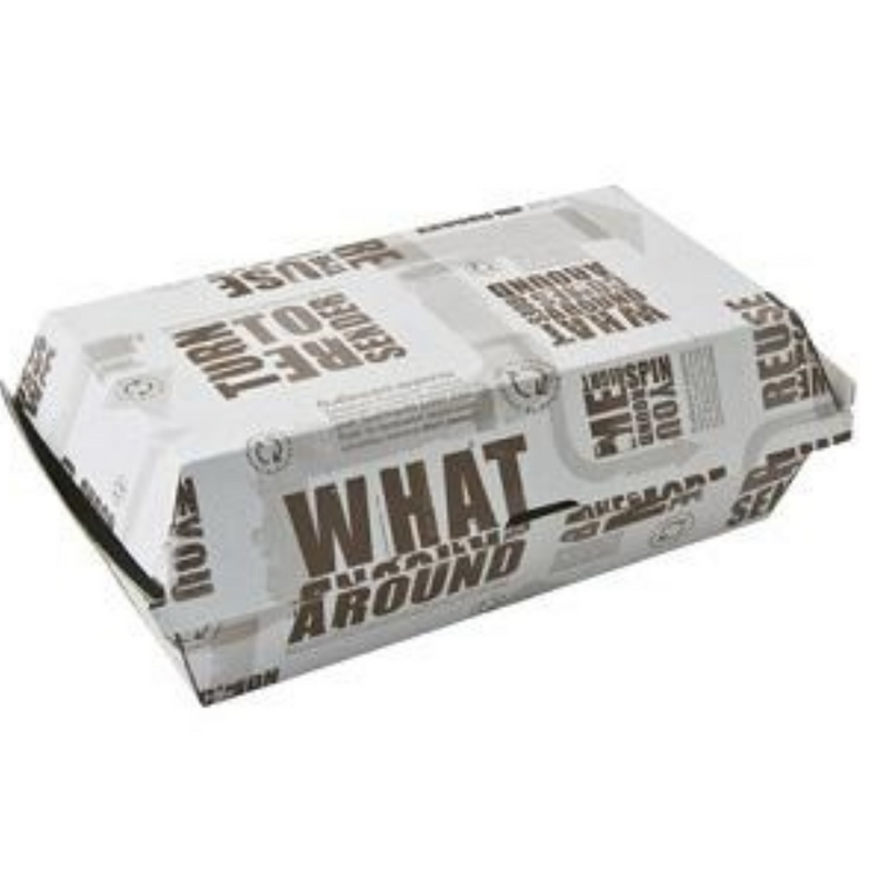 Original Enviro Series Printed Cardboard Regular Snack Boxes Brown Cardboard 175mm(L) x 90mm(W) x 84mm(H) - Box of 200