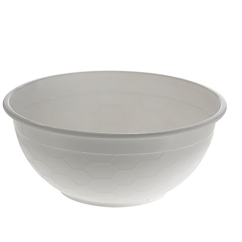 Round White Premium Plastic Noodle Bowl 900ml with 180mm Diameter - Box of 400