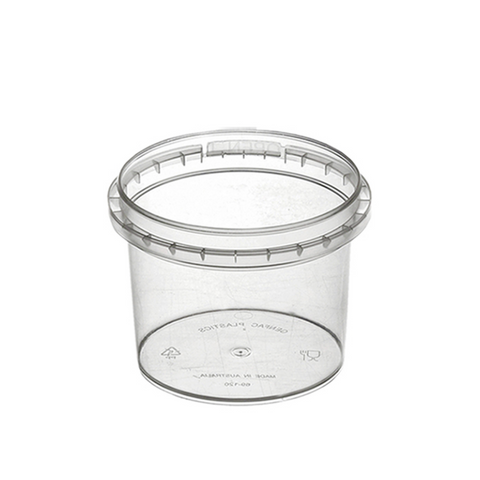 520ml UniPak Round Plastic Sealable Containers