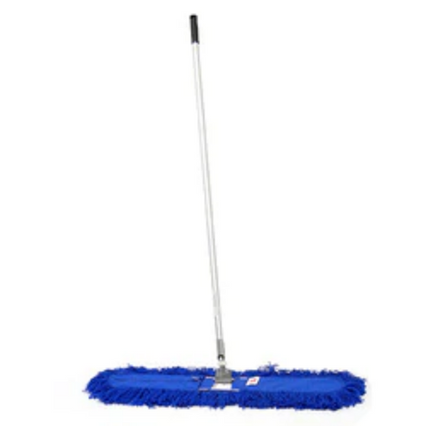 Dust Mop Set Complete Steel Includes 90cm Wide Dust Mop and Handle - Commercial Grade
