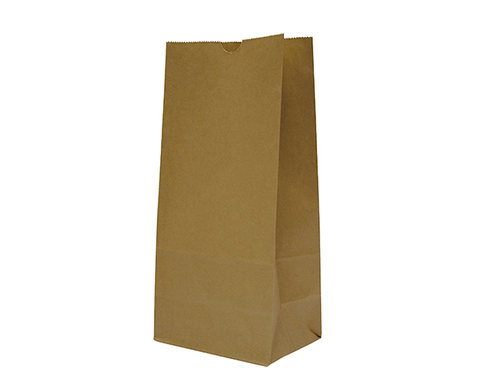 Detpak Checkout Bags (Paper Wrapped) Number #12 SOS Brown Paper Bags 350mm(L) x 180mm(W) x 115mm(G) - Pack of 1,000