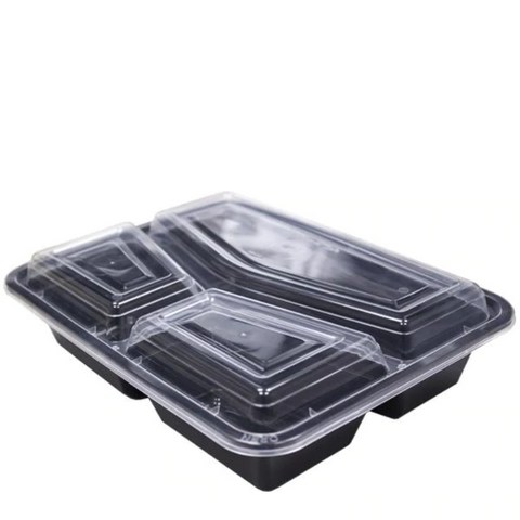 Microwave Safe Clear Plastic Containers with Lids Takeaway Food Packaging