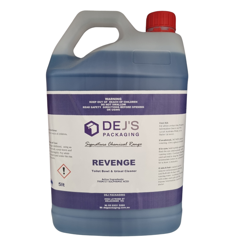 DEJ Revenge Toilet and Urinal Cleaner Mild Acidic Base - 5L