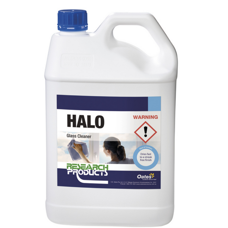 Oates Research Halo Fast Dry Glass Cleaner - 5L