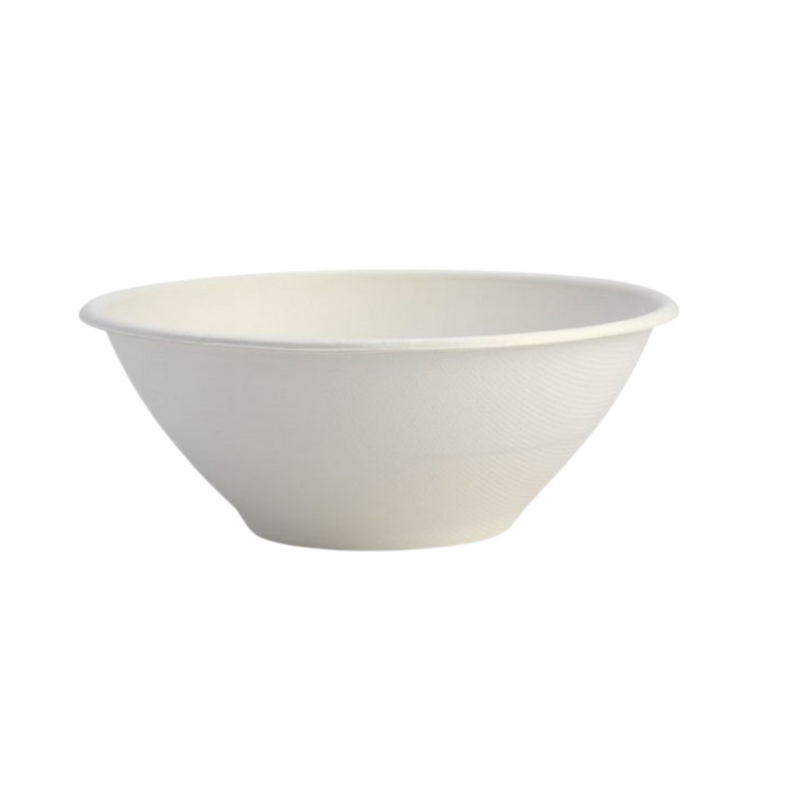 BioPak Bio Cane White Bowl 32oz /940ml Capacity 196mm Diameter x 65mm(H) - Box of 400