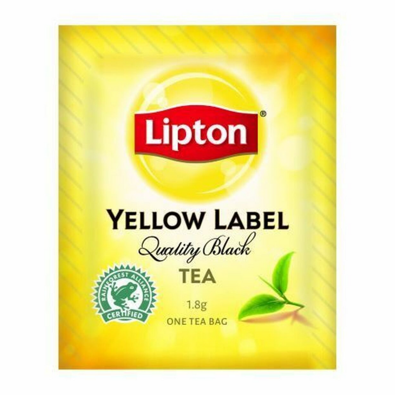 Lipton Enveloped Tea Bags 2.16kg / 1,200 per Carton - 12 x 100 Packs (Bushells supplied when Lipton out of stock) (**GST FREE)