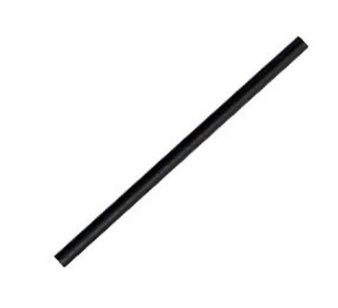 Eco Straw Black 3 Ply Cocktail Paper Straws 135mm Long 5mm Wide - PACK=250 / BOX=2,500