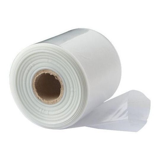 Poly Tubing Layflat Roll 250mmM 100uM Natural Colour 25kg - 543M Roll