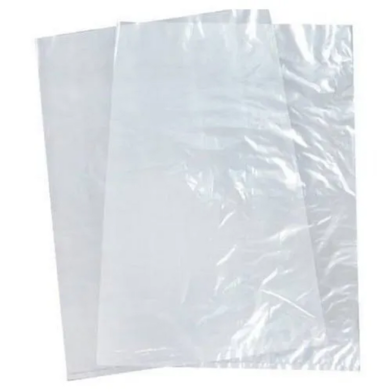 Heavy Duty Clear Plastic LDPE Bag 50 Micron 16" x 10" / 400mm x 250mm - PACK=100 / BOX=1,000