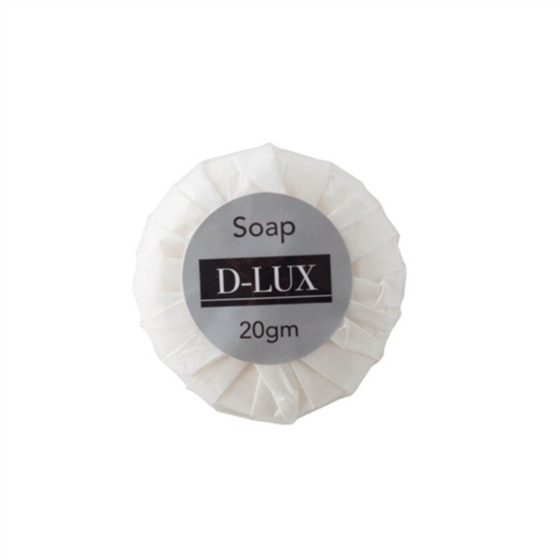 D-Lux 20gm Pleated Wrapped Soap - Carton of 500